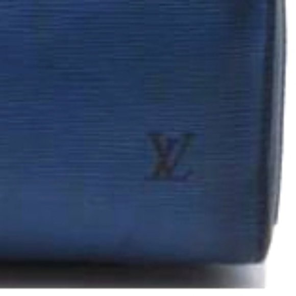 SALE! Vintage Louis Vuitton Epi Speedy 30 Blue Leather Gold Satchel Boston Bag - Picture 8 of 16